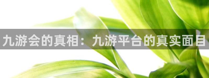 500彩票网平台在线注册：九游会的真相：九游平台的真实面目